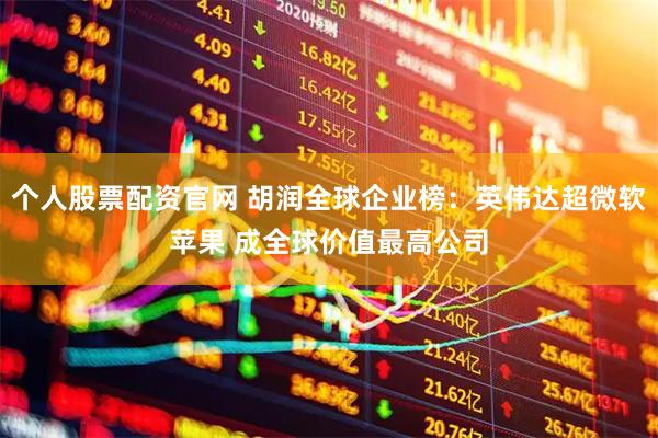 个人股票配资官网 胡润全球企业榜：英伟达超微软苹果 成全球价值最高公司